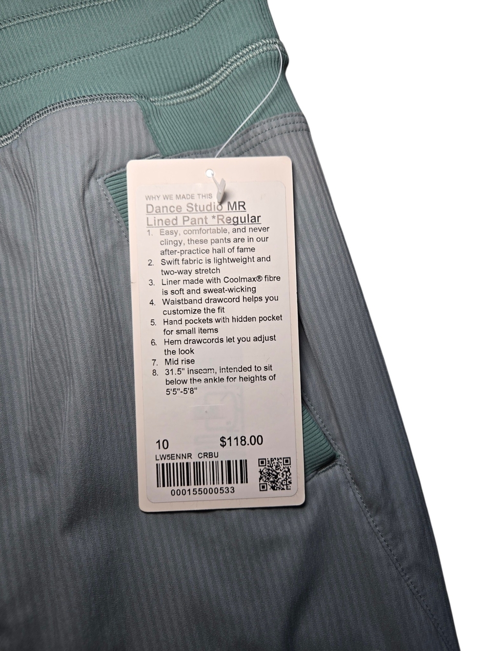 Lululemon Dance Studio Mid-Rise Pant - Crater Blue - Picture 9 of 10